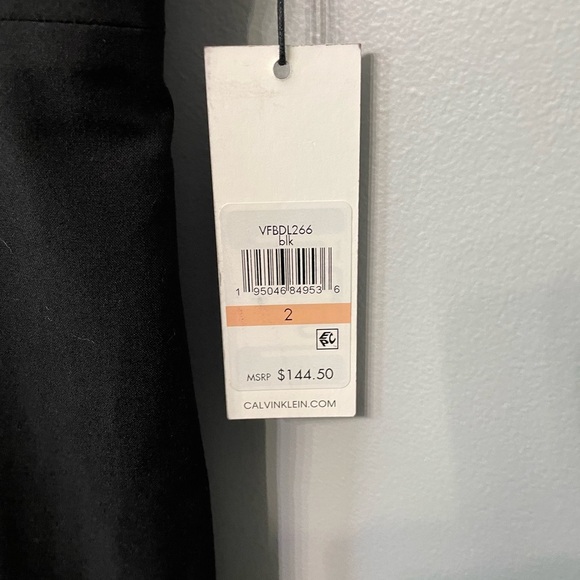 NEW Calvin Klein Sleeveless Black colored Sheath Dress size 2 - Picture 3 of 7